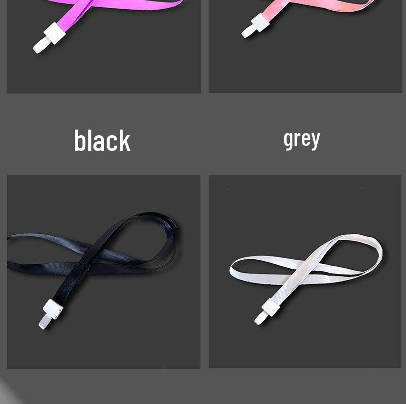 Pack of 50 - 1.5cm Wide Employee ID Badge Lanyards with Integrated Buckle and Card Holder