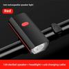 USB Rechargeable Bike Front Light with Horn - Night Cycling Illumination, Torch for Outdoor Safety and Visibility