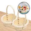 Rattan Flower Storage Basket Multi-functional Rustic Flower Basket  Shopping