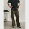 INKNOTS Унисекс Винтаж Леопардовый Принт Свободные Прямые Джинсы