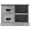 Nightstand Concrete Gray 60x35.5x45 cm