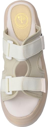 Yosuke Women's Ivory Wedge Sandals, Size 24.5cm (2710037)