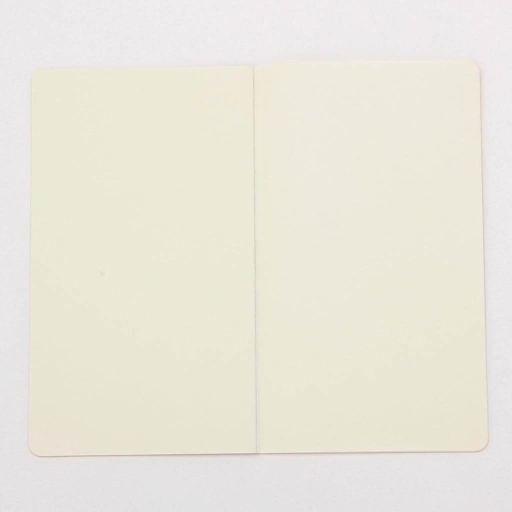 MUJI Slim B6 40 2185183 High-Quality Notebook, Plain, Slim, Beige, Sheets,