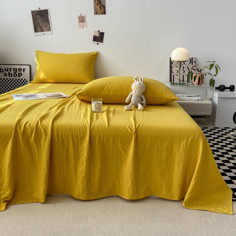 Однотонная простыня Мягкая плоская простыня Домашнее постельное белье sabanas para cama Взрослые Детская комната Простыни (Нет наволочки)