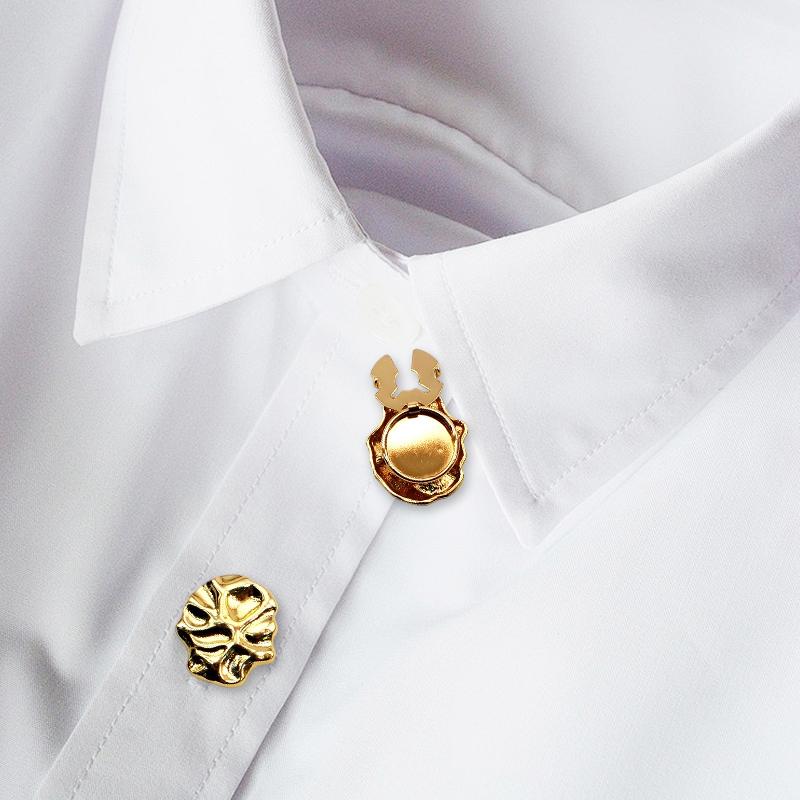 1 шт. Накладка на пуговицу Гальваническое покрытие Запонки Изысканная форма сердца Крутые украшения Вечеринка Украшение для пуговиц Подарок 24x17 мм