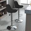 Bar Stools Set Of 2 Barstools Swivel Stool Height Adjustable Bar Chairs With Back PU Leather Swivel Bar Kitchen Counter Stools