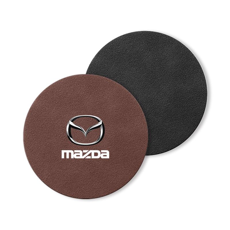 mazda Нескользящие подставки под стаканы с логотипом - Совместимы с различными моделями Mazda