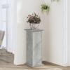 VidaXL Plant Stand Concrete Grey 33x33x80 Cm Engineered Wood 852972