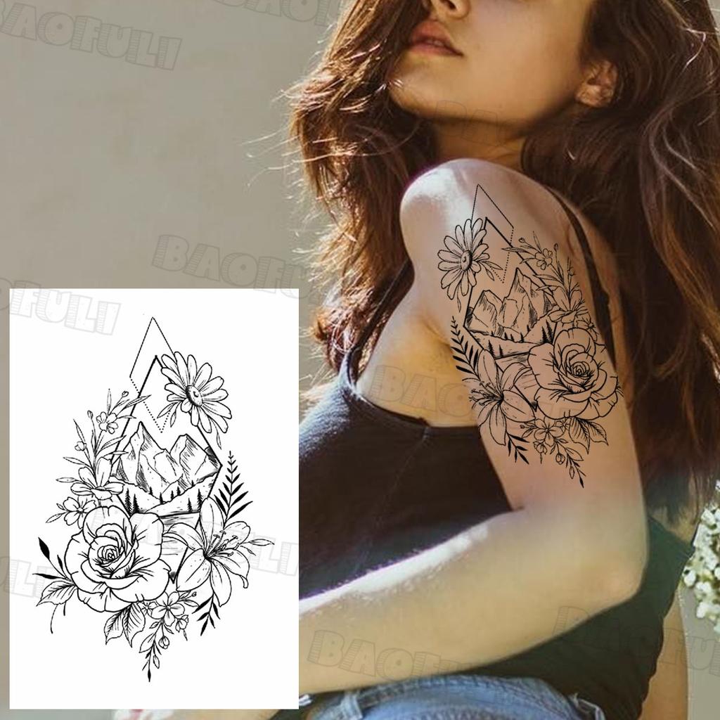 Черный пиратский череп, парусный спорт, временная татуировка для мужчин и женщин, реалистичная сова, лев, клоун, поддельная татуировка, наклейка, крутая татуировка на предплечье, грудь, татуировка