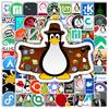 Наклейки Linux Open Source Декоративные Водонепроницаемые Виниловые DIY Подарок Игрушка для IT-инженера Программиста Разработчика Ноутбука Автомобиля Бутылки для воды