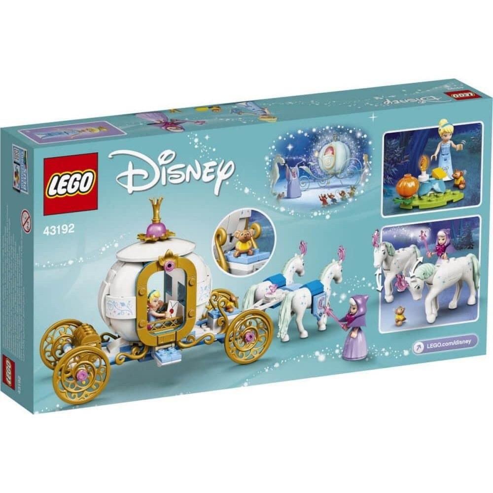LEGO Disney Princess Cinderella Carriage Toy Building Blocks Gift for Girls Age 6 and Up