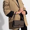 MICHAEL KORS Bradshaw Leather Baguette Shoulder Bag Women's Acorn Brown Black (Unisex) Shoulder Bags 30S1G2BL1B BROWN BLK