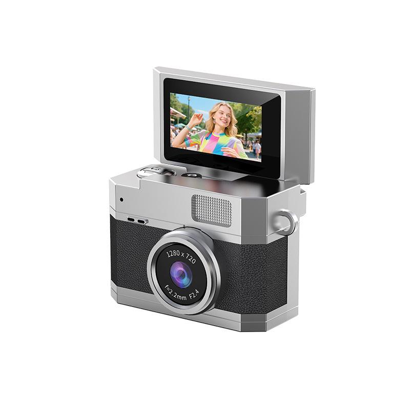 Retro Mini HD Thumb Camera for Students & Parties - Portable Photo & Video Recorder with Neck Strap