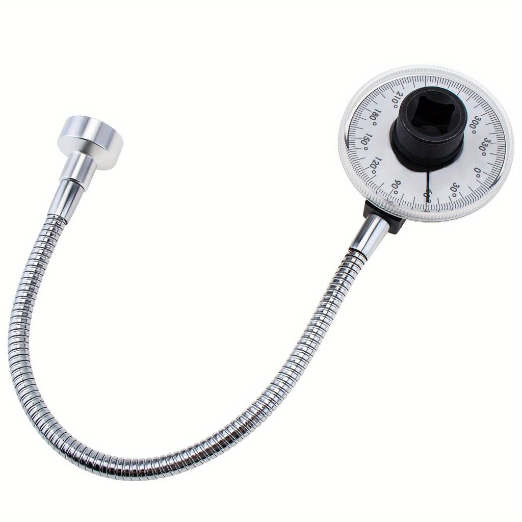 1/2 Inch Drive Torque Angle Gauge Wrench 360 Degree Rotation Torsion Measurer Hand Tool Stainless Steel Automotive Meter Tool