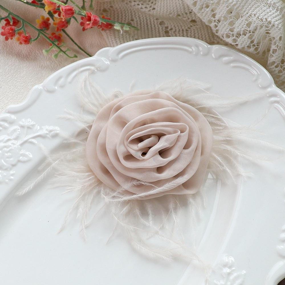Natural Ostrich Plume Ostrich Feather Accessory DIY Garment Trimming Hairband Headpiece Making