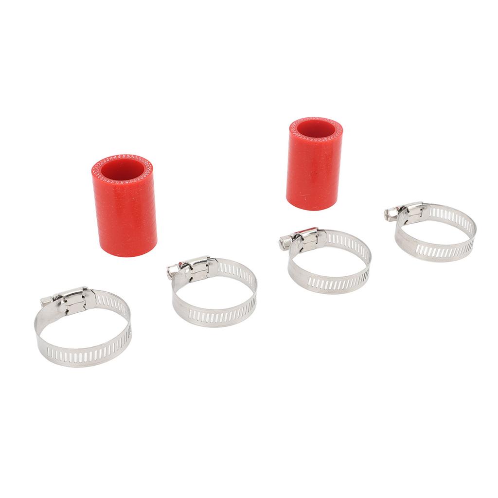 2Pcs 1in High Temp Pipe Clamps Connector Sturdy Exhaust Pipe Clamps Connector for Banshee 1987 to 2006 Red