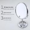 Black Double-Sided Standing Quartz Makeup Mirror for Dressing Table