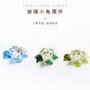New Home Decoration Crafts Little Turtle Colored Glass Handicraft Home Aquarium Scenery Landscaping Fish Tank Ornaments