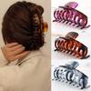 Large Acrylic Acetate Leopard Geometric Transparent Hair Crab Simple Hair Claws Bath Clip For Women Girl Hair Clamps Accessories