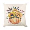 2022 New Thanksgiving Pillow Cover Pillowcase Thank You Pumpkin Linen Print Throw Pillow Case Living Room Sofa Pillow Cushion Cover