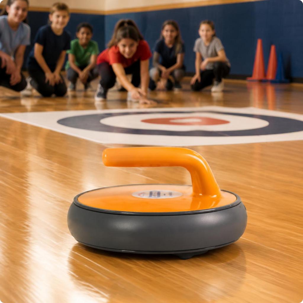4 Pieces Dry Land Curling Stones Even Sliding Floor Curling Set Sports Equipment Simulated Ice Feel Realistic Play