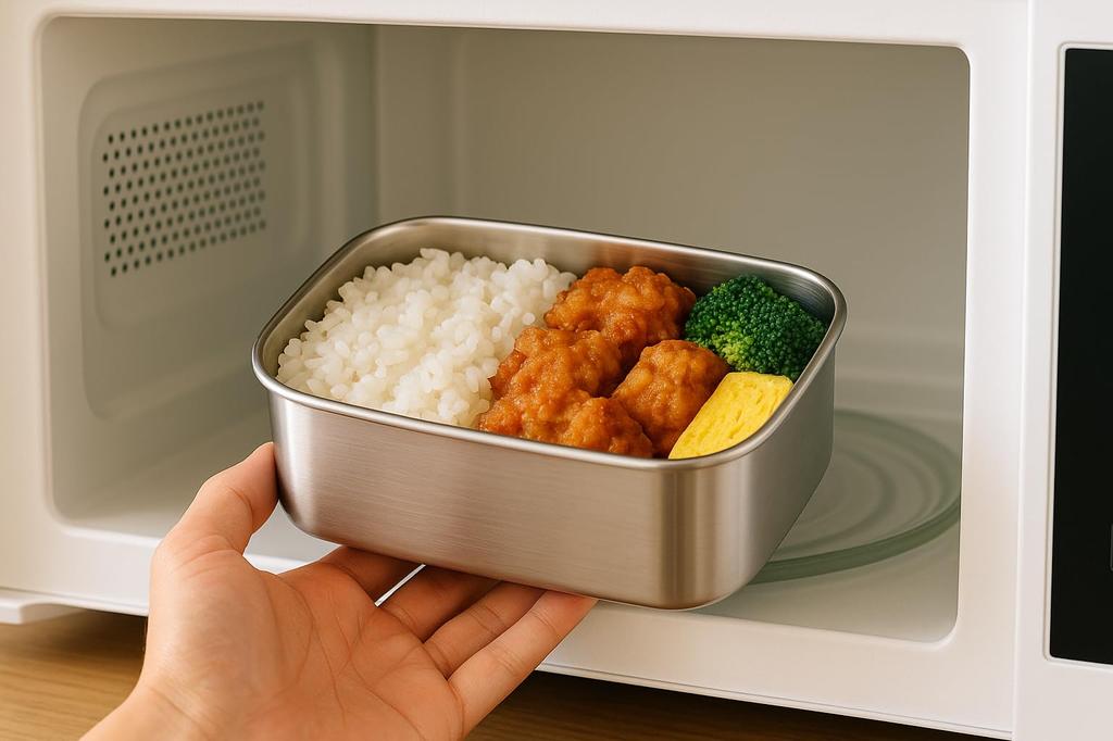 Set of 2 and Stainless Steel Lunch Boxes for and 600ml Easy To and Perfect for Keeping Soups and Other Dishes Stylish, Microwave-safe Dishwasher-safe