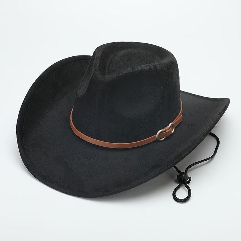 eBay jazz hat autumn and winter British retro top hat women's trendy women's woolen western cowboy hat
