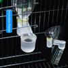 2Pcs Bird Water Feeder Drinking Cup Double Mouth Water Guide Automatic Bird Water Dispenser Bird Waterer Drinking Fountain for Parrots Starlings