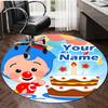 Personalized F-Flim Flim Round Chair Office Rug - Perfect for Mat, Office Chair & More - Ideal Gift for Birthdays and Holidays