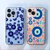 Evil Eye Turkish Lucky Blue Phone Case Transparent Soft For Iphone 5 6 7 8 11 12 13 S C Se Plus Mini X Xs Xr Pro Max Shell