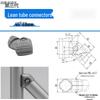 Соединительные элементы для труб третьего поколения Lean Pipe Joint и соединительные аксессуары из алюминиевого сплава для верстака, тележки и поточной стойки