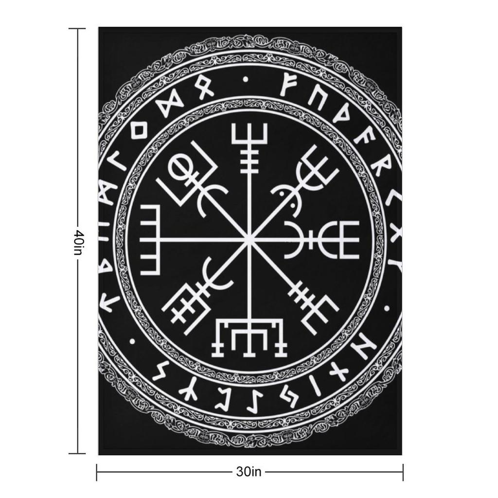 Vegvisir Throw Blanket Plaid on the sofa Heavy Luxury St Giant Sofa Blankets
