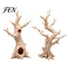 Easy to Install Reptile Landscaping 2Pcs 3D Printed Jumping Spider Tree, Hiding Cave, Hermit Crab Climbing Decor for Hideout Cave Habitat Simulation,