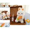Soft And Cute Rabbit Plush Toy White Bunny Doll Perfect Gift For Kids