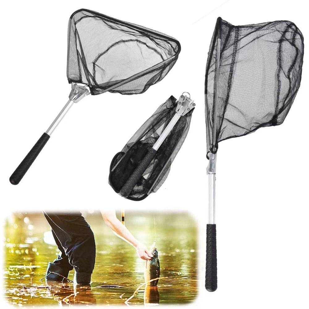 Durable Mini Folding Fishing Net High Quality Triangle Fishing Net Kayaking