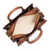 Michael Kors Laila Logo Snap Closure Leather Tote Bag Small Women tote bags Brown 30S5G9IS1L-LUGGAGE