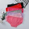 Candy Colored Underwear for Students Lingerie Breathable Briefs Waist Cute Girl Pure Knickers Cotton Solid Color Panties