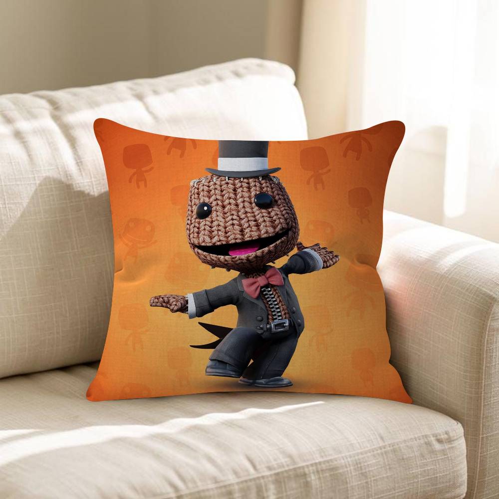 Забавная подушка-чехол Sackboy из LBP Наволочка для подушки Гостиная Диван Домашний декор На заказ