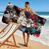 Horror Character Print Beach Towel, Large Soft Quick Dry Towel for Beach Camping Swimming