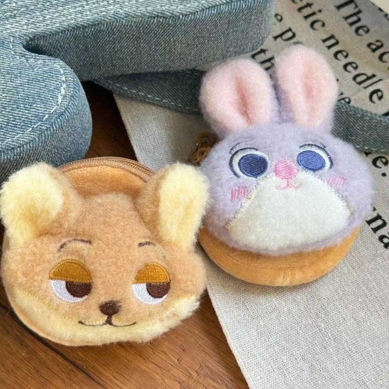 Кавайная Аниме Мультяшная Плюшевая Кошелек Монетница Сумка для Наушников Студенческая Сумка для Хранения Брелок Подарок на День Рождения Рождество