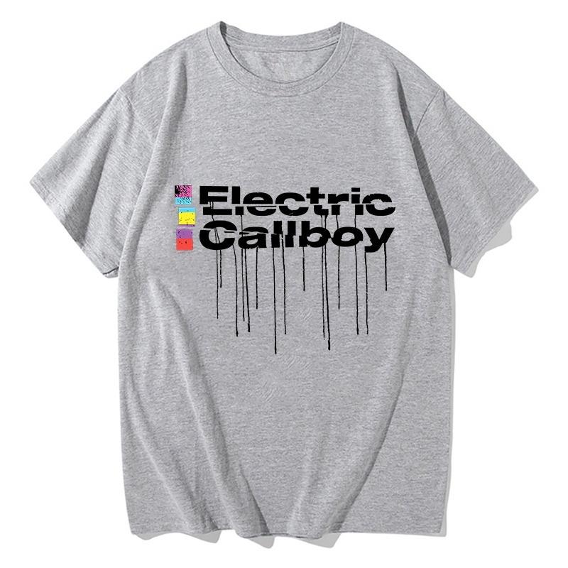2025 Обычная футболка Шлем Electric Callboy Модный принт Топ Футболка Лето Новый Легкий и Тонкий Мужской Женский Топы Короткий Рукав
