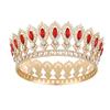 European Princess Queen Tiara King Tiaras Crystal Full Crown Baroque Pageant Crowns  Cake Topper