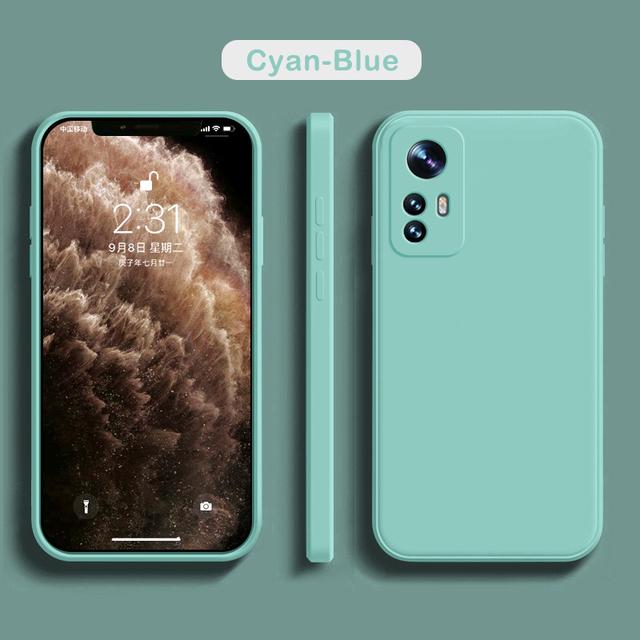 Квадратный жидкий силиконовый чехол для Xiaomi Mi 12T 12 T Pro 12 Lite 12X 12S Pro Ultra 12pro Чехлы для телефонов Xiaomi 11 Lite Мягкий чехол