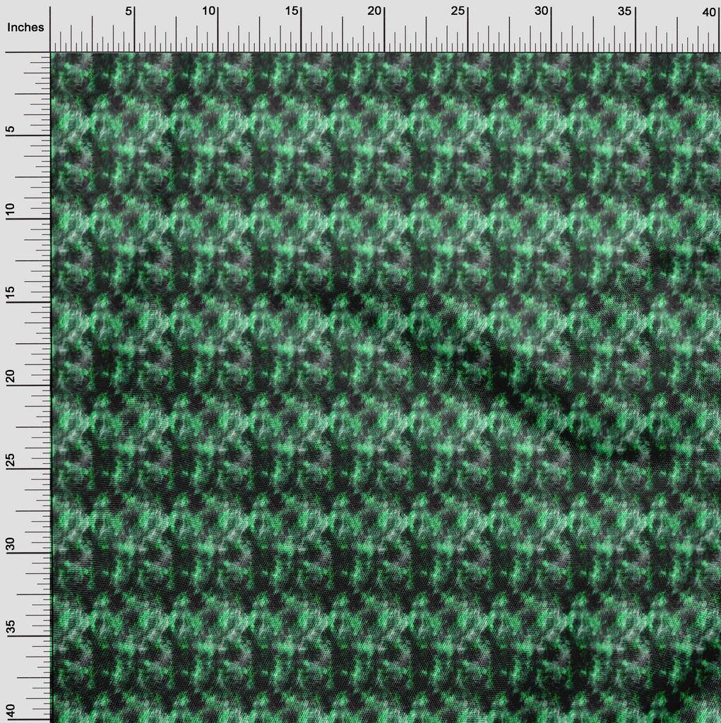 oneOone Cotton Poplin Green Fabric Texture Dress Material Fabric Print Fabric By The Yard 42 Inch