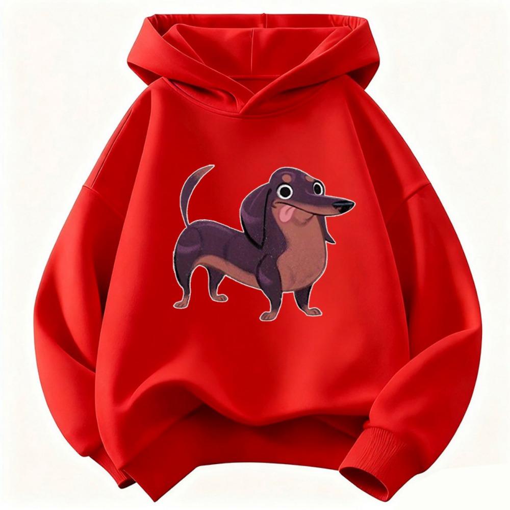Fashion Dachshund Dog Funny Hoodie Kids Children's Sweatshirt Hoody for Boys Girls Casual Hoodies Y2k Clothes