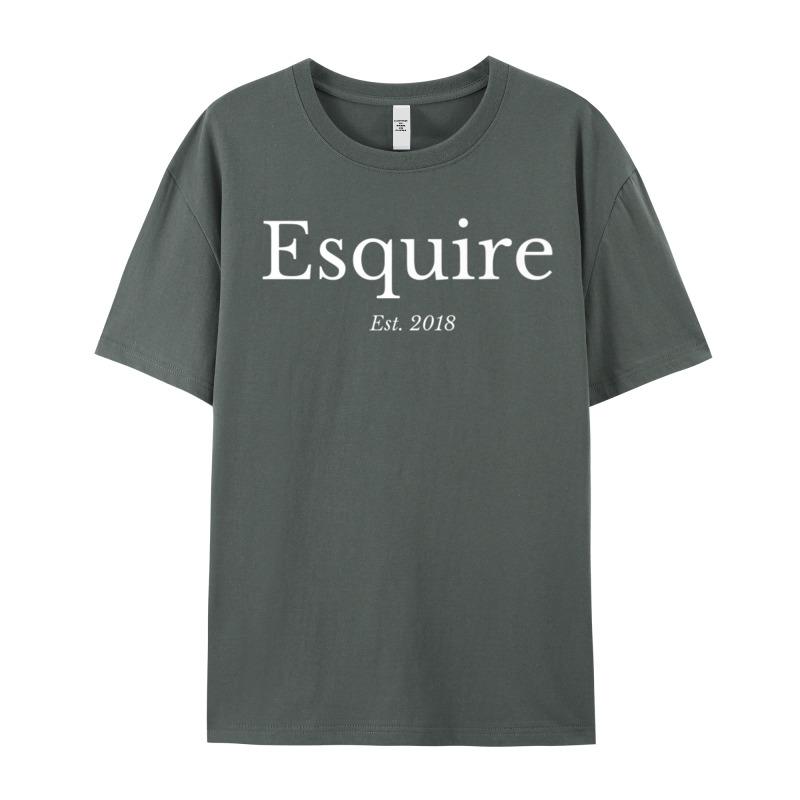 Law School Graduation Gift Esquire Tops Tees Cute Round Neck Geek Short Sleeve 100 Cotton Unisexs T Shirt Slogan Tops T Shirt