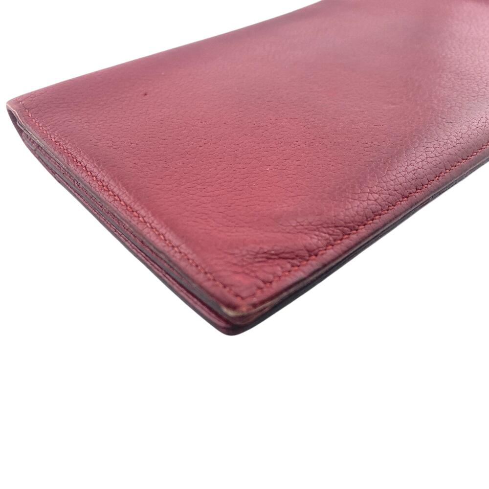 Hermes Складной кошелек Длинный кошелек 2016 Evercolor MC2 Fleming Кошелек Rouge grena Evercolor Б/у