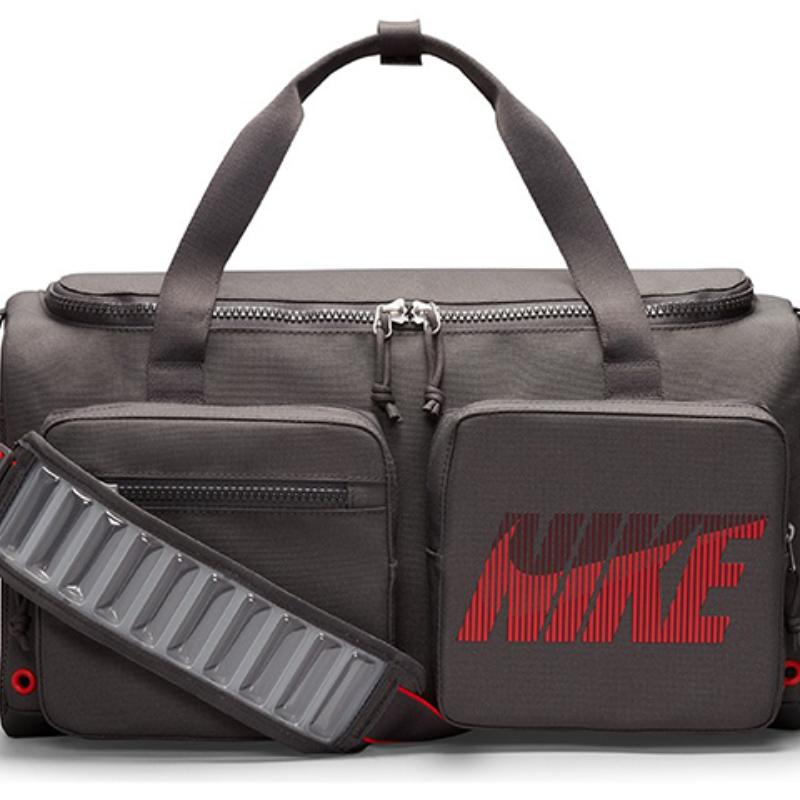 Nike Тканевая дорожная сумка, спортивная сумка, портативная сумка через плечо, сумка на плечо, обычная, унисекс, серая, повседневная, DB1147-254