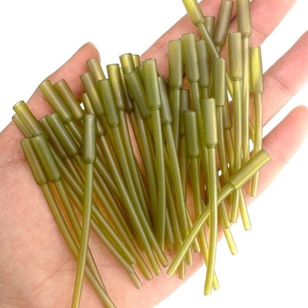 50 шт. Концевые трубки Рыболовные свинцовые клипсы Резиновые рыболовные концевые трубки Снасти Рыболовные инструменты