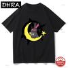 Crazy Form Rabbit Mito Moon Tshirts Kawaii  Aesthetic Unisex 2026 Summer Tshirt High Quality Soft Cotton Loose Vintage Clothes